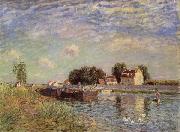 Alfred Sisley The Canal du Loing at St-Mammes oil painting picture wholesale